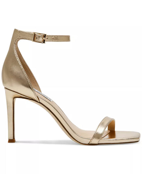 steve madden gold dress shoes DAFFIA Butter Leather Mary Jane Gold-Detail Buckle Ballet Women's Flat  Steve  Madden