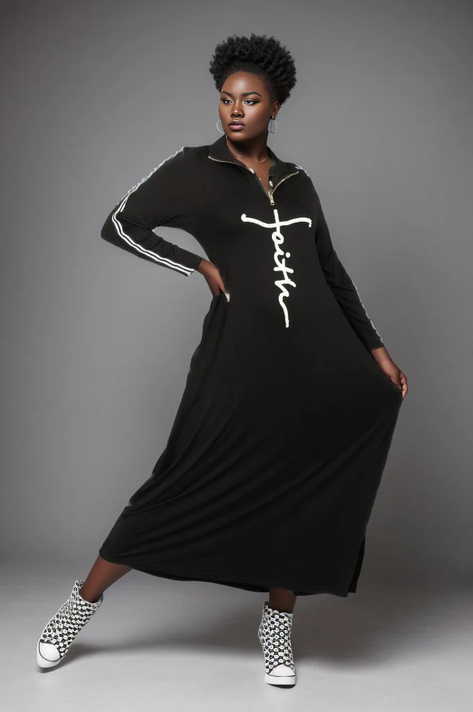 Faith Dress Black One Size
