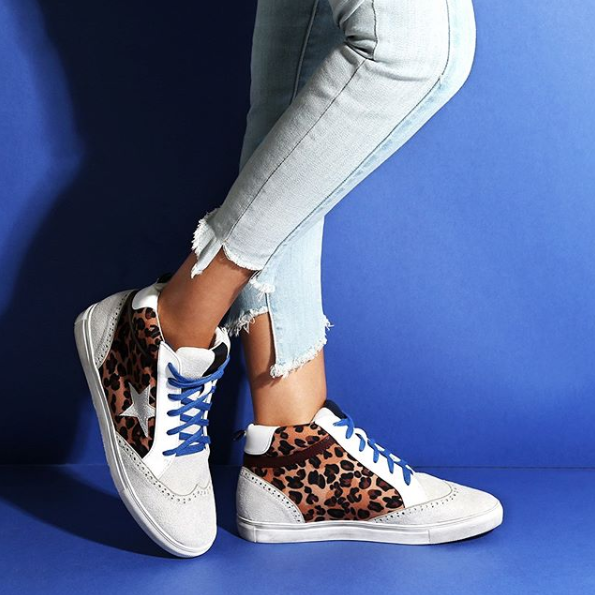 Skru ned Brace forhold Star Struck Sneaker Leopard/Blue – Village Shoe Inn
