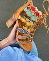 L'Artiste by Spring Step Artdeco Camel Multi