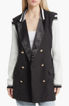 Varsity Blazer Black White