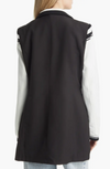 Varsity Blazer Black White
