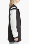 Varsity Blazer Black White