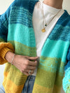 Sophia Cardigan Turquoise Multi