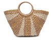 Carmen Straw Bag Natural Gold