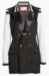 Varsity Blazer Black White