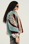 Inez Fur Coat Multi