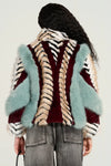 Inez Fur Coat Multi
