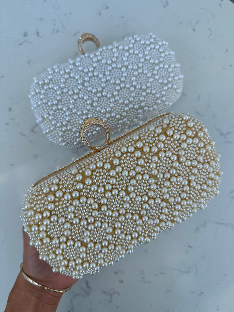 Jenni Clutch Gold Pearl