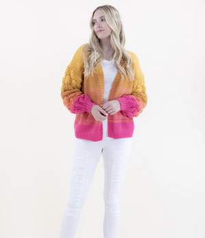 Sophia Cardigan Pink Multi