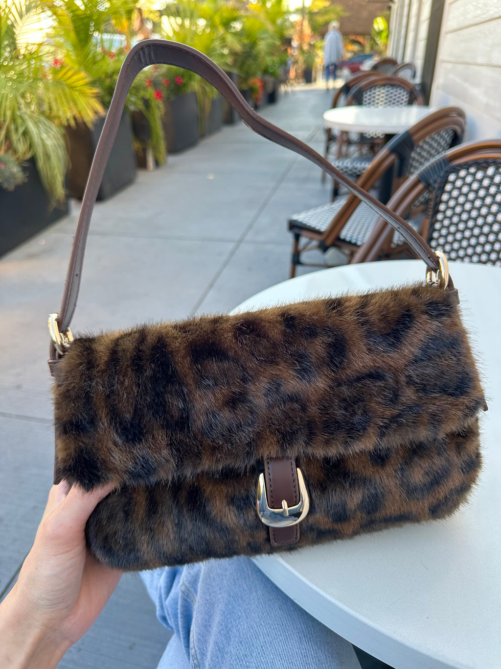 Gloria Fur Bag Leopard