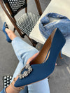 J Renee Ezara Navy Satin