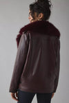 Azalea Wang Aurelia Coat Burgundy
