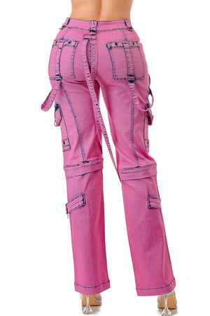 Pink Cargo Pants