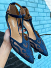 J. Renee Lisha Navy Satin