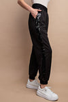 Daphne Sequin Jogger Black