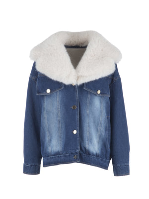 Denim Short Coat One Size One Of A Kind