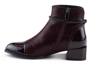Azura by Spring Step Shelbi Burgundy Patent