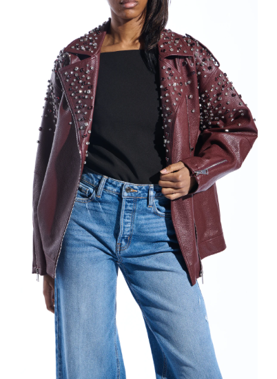 Catrine Coat Burgundy