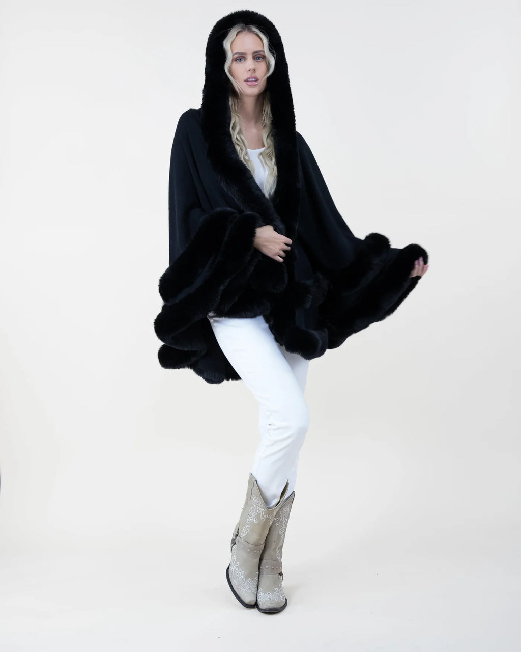 Olivia Cape Black