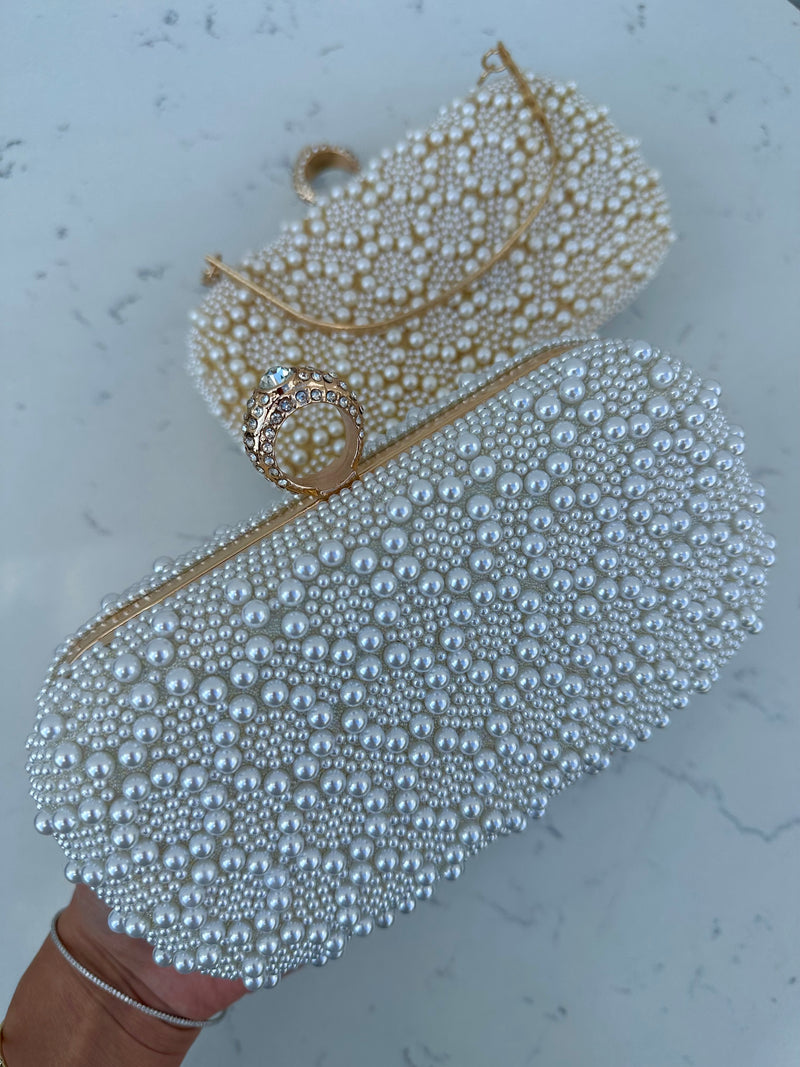 Jenni Clutch White Pearl