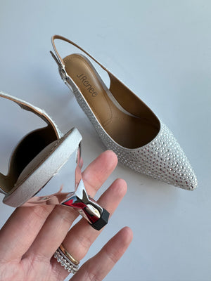 J. Renee Ferryanne Steel Grey Satin