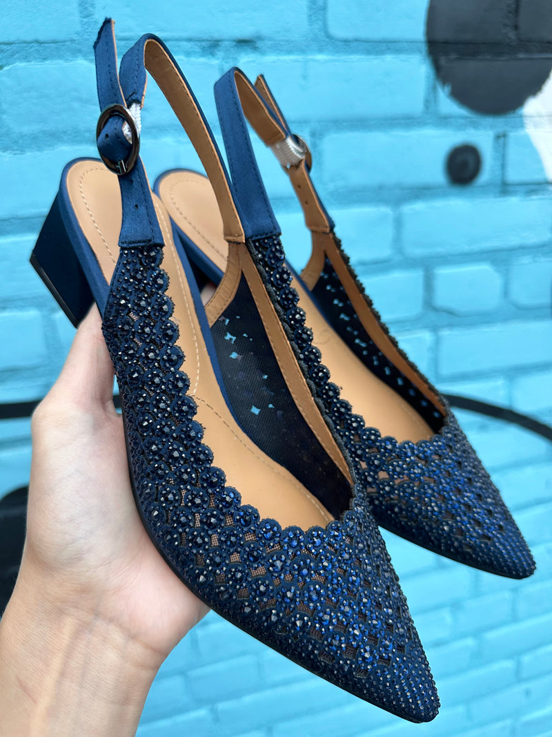 J. Renee Pranil Navy Satin