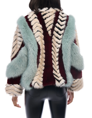 Inez Fur Coat Multi
