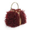 Fluffy Bag Burgundy