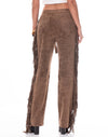 Kathy Fringe Pant Brown