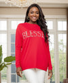 Blessed Sweater Red