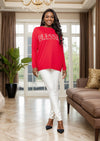 Blessed Sweater Red