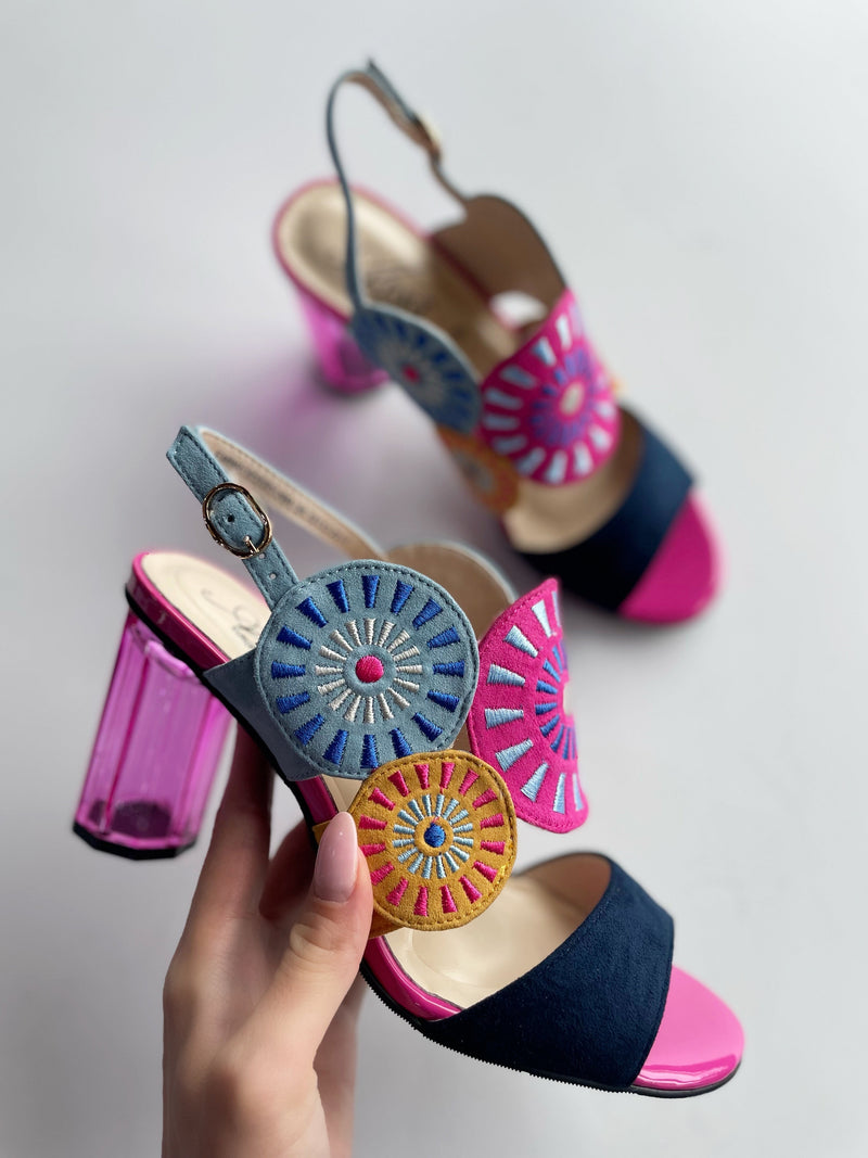 Azura by Spring Step Embroidery Navy Multi