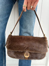 Gloria Fur Bag Chocolate
