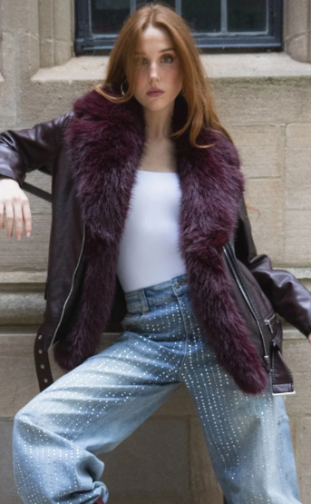 Aurelia Coat Burgundy