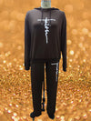 Faith Jogger Set Black