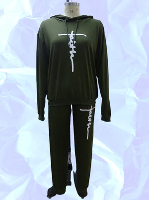 Faith Jogger Set Black