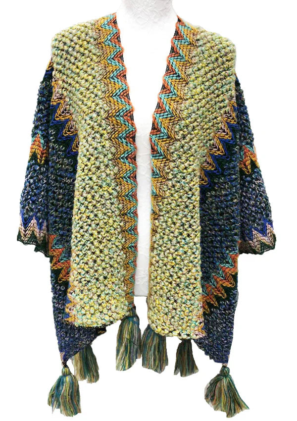 Jamie Shawl Blue Yellow