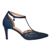 J. Renee Lisha Navy Satin