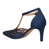J. Renee Lisha Navy Satin
