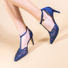 J. Renee Lisha Navy Satin