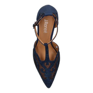 J. Renee Lisha Navy Satin