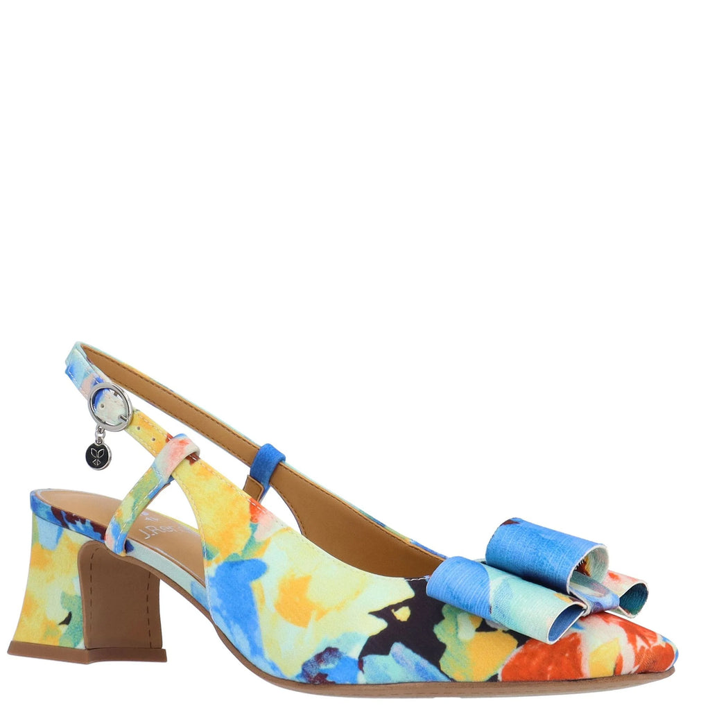 J. Renee Greer Blue Yellow Green Multi