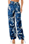 Indy Cargo Pant Blue White Multi