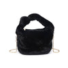 Monica Fur Bag Black