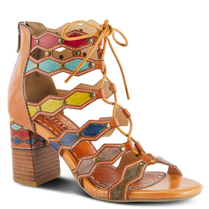 L'Artiste by Spring Step Artdeco Camel Multi