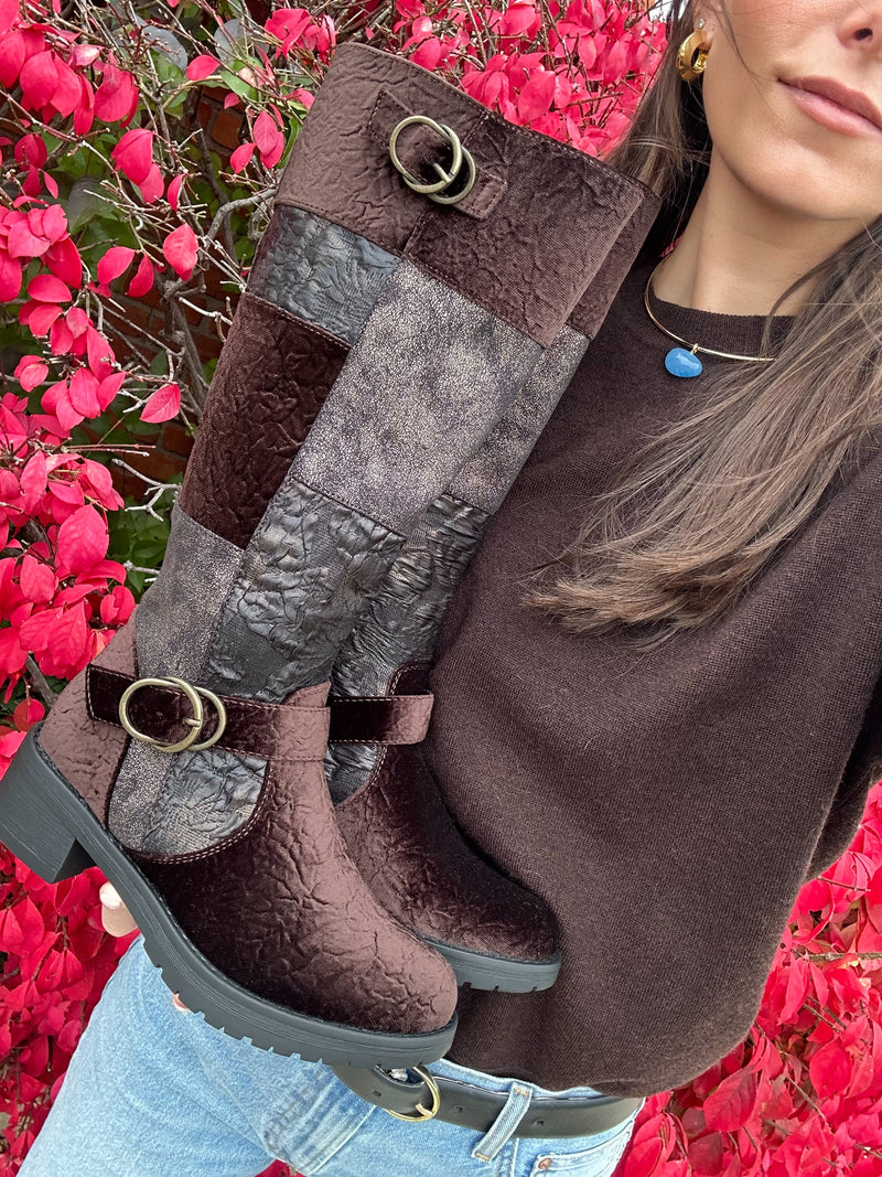 Patrizia by Spring Step Collage-Viv Chocolate