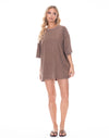 Parker Rhinestone T-Shirt Brown