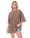 Parker Rhinestone T-Shirt Brown