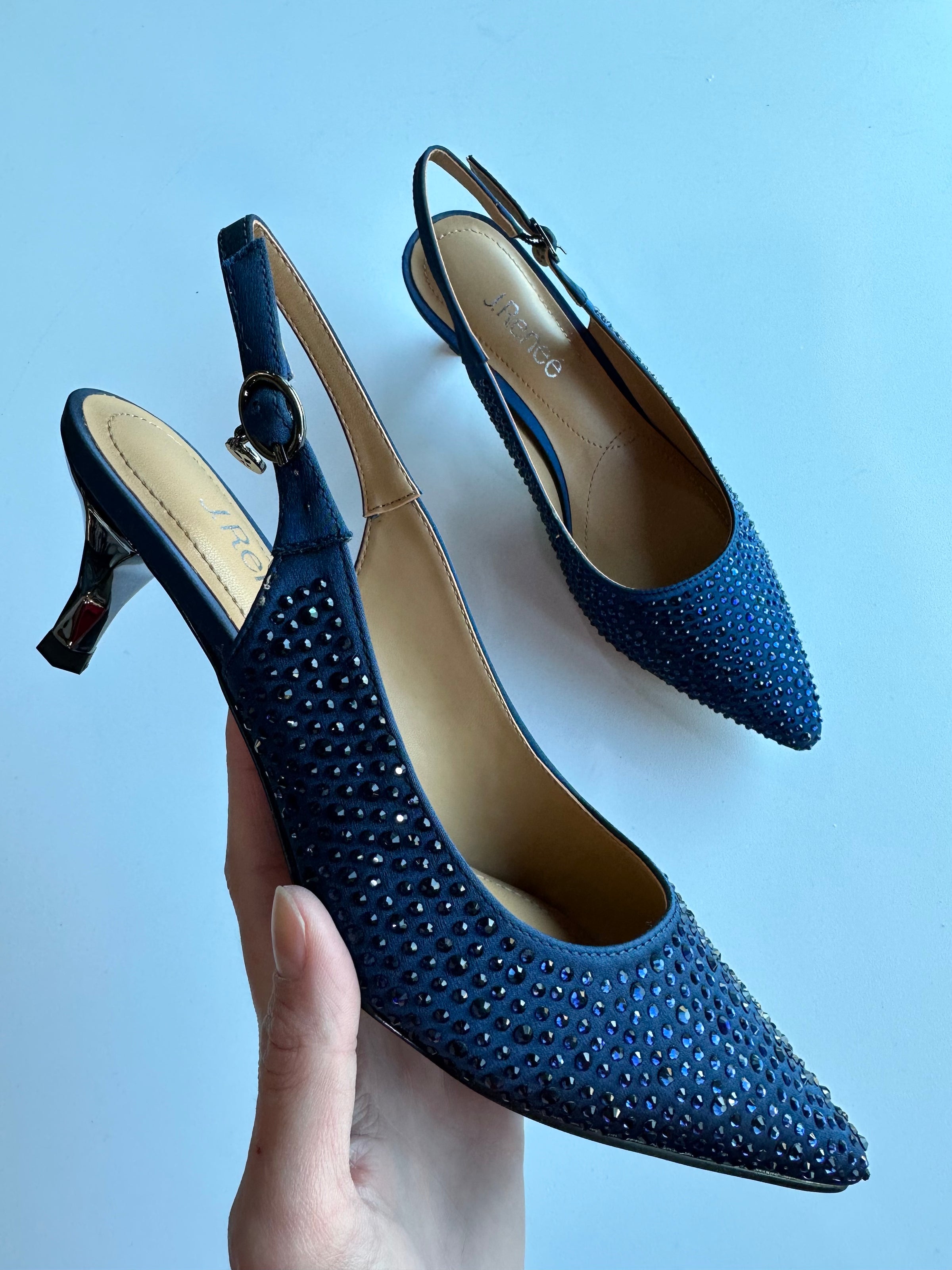 j renee navy blue dress shoes J. Renee Ferryanne Navy Village Shoe Inn